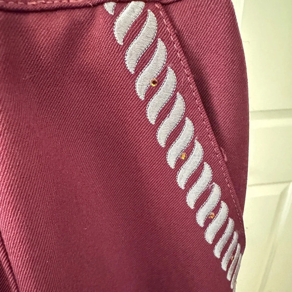 Vintage Embroidered Wool Pants size 6/M - Picture 4 of 9